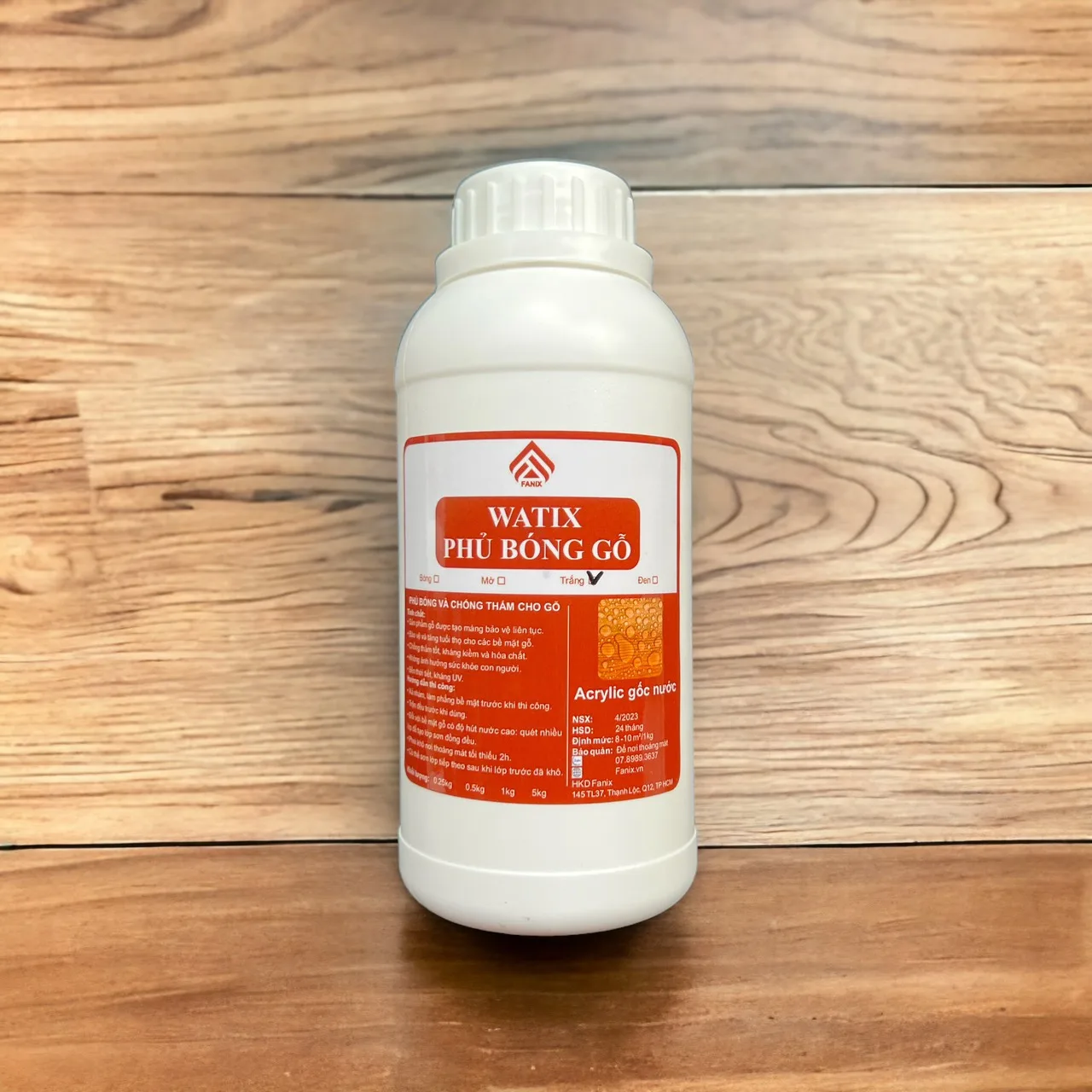 Sơn phủ bóng gỗ 70%, phủ mờ 5%, chống thấm, tạo chiều sâu cho gỗ — Ảnh 8/8