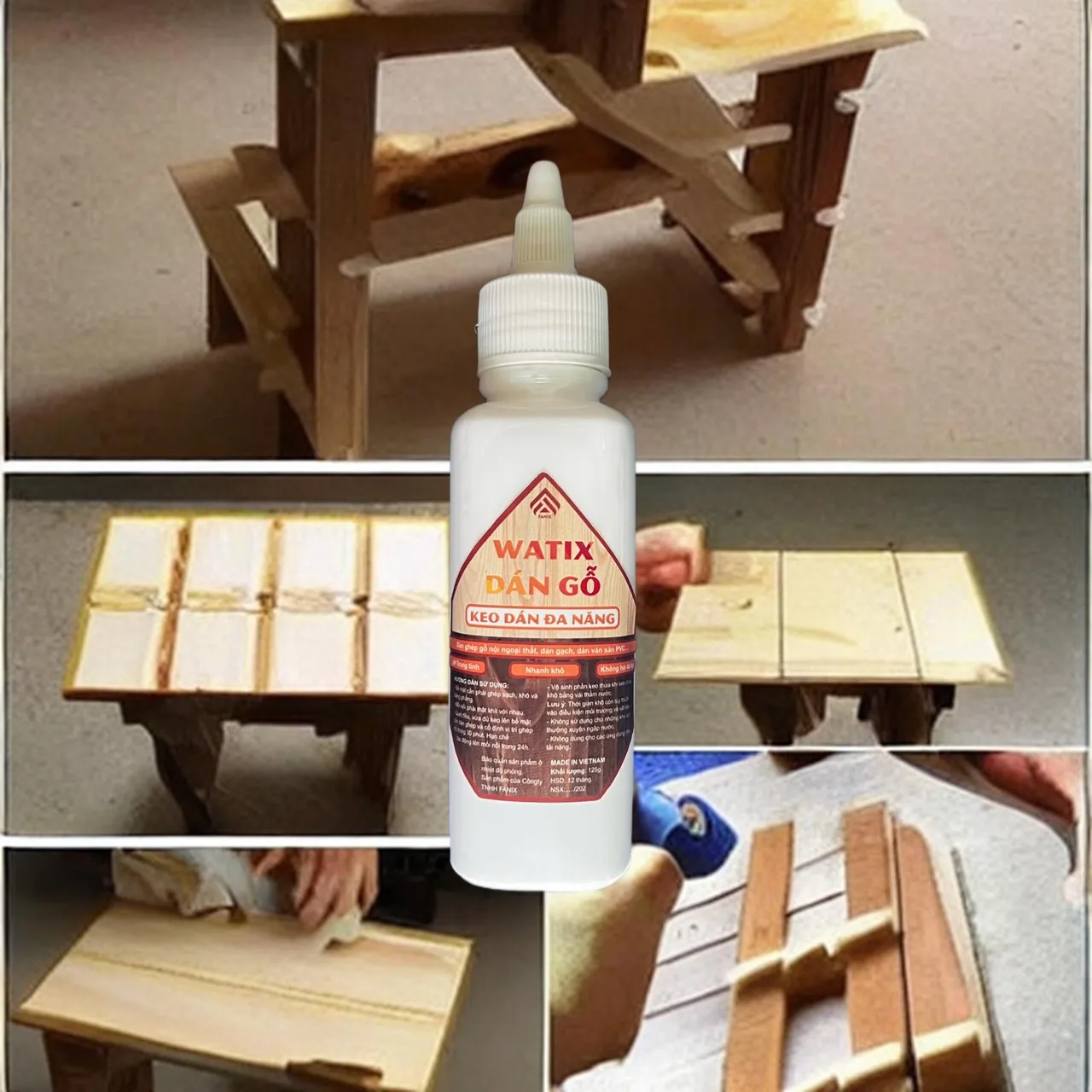 Keo sữa dán gỗ, keo dán trong suốt khi khô, hệ nước. — Ảnh 2/9